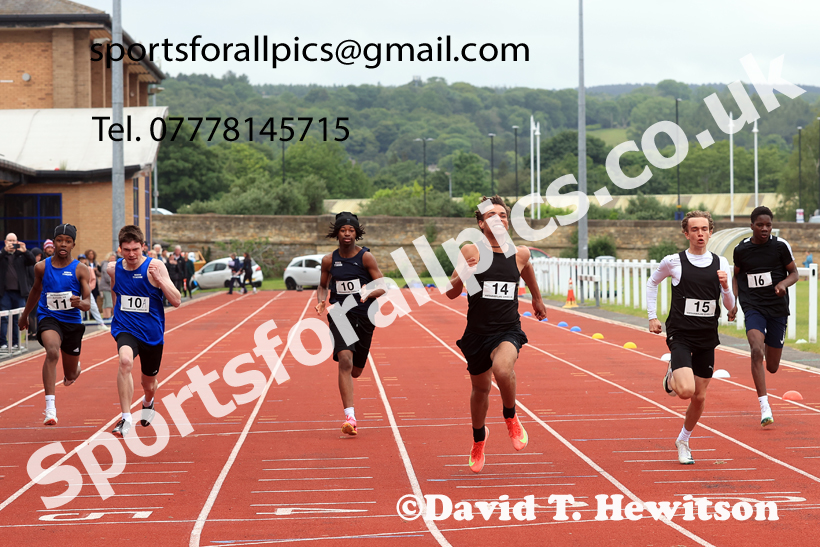 Sprints, 2026 Northumberland Schools Track and Field, Wentworth, Hexhan. Photo: David T. Hewitson/Sports for All Pics